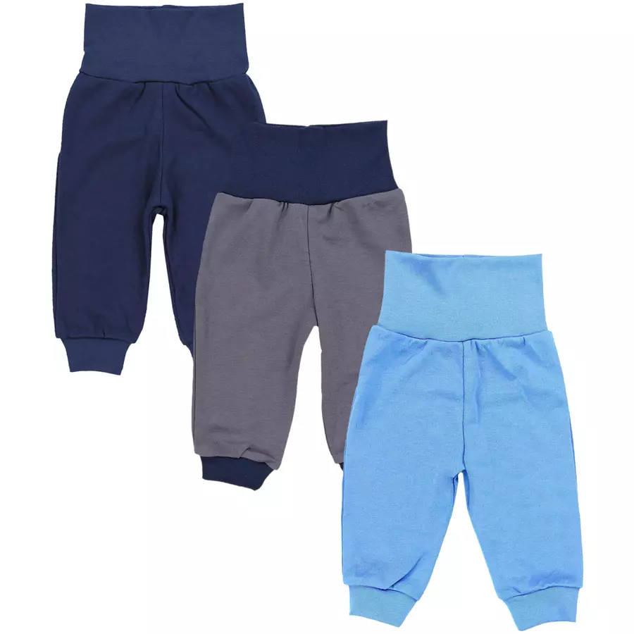 TupTam Baby Jungen Lange Pumphose 3er Pack grau