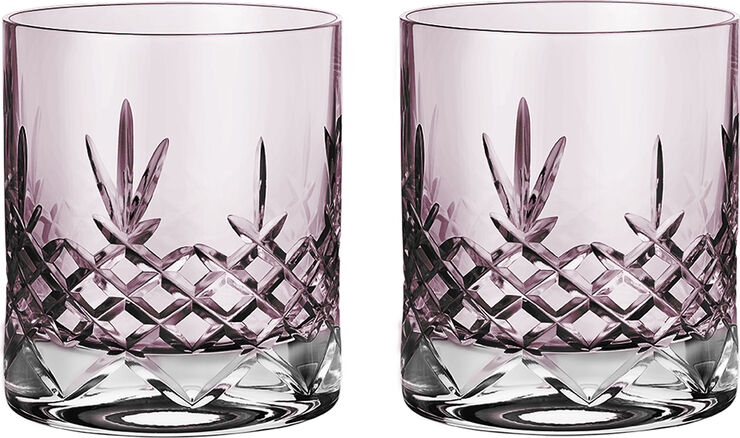 Frederik Bagger Crispy Topaz Lowball - 2 pcs. Lyserød & transparent