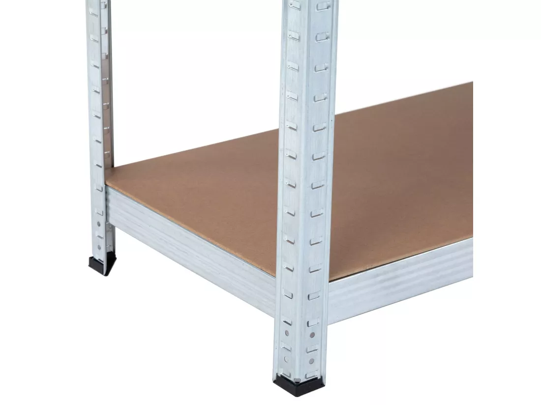 Pack 2 Rayonnages modulaires avec 5 étagères réglables 180x90x40cm 875Kg O91