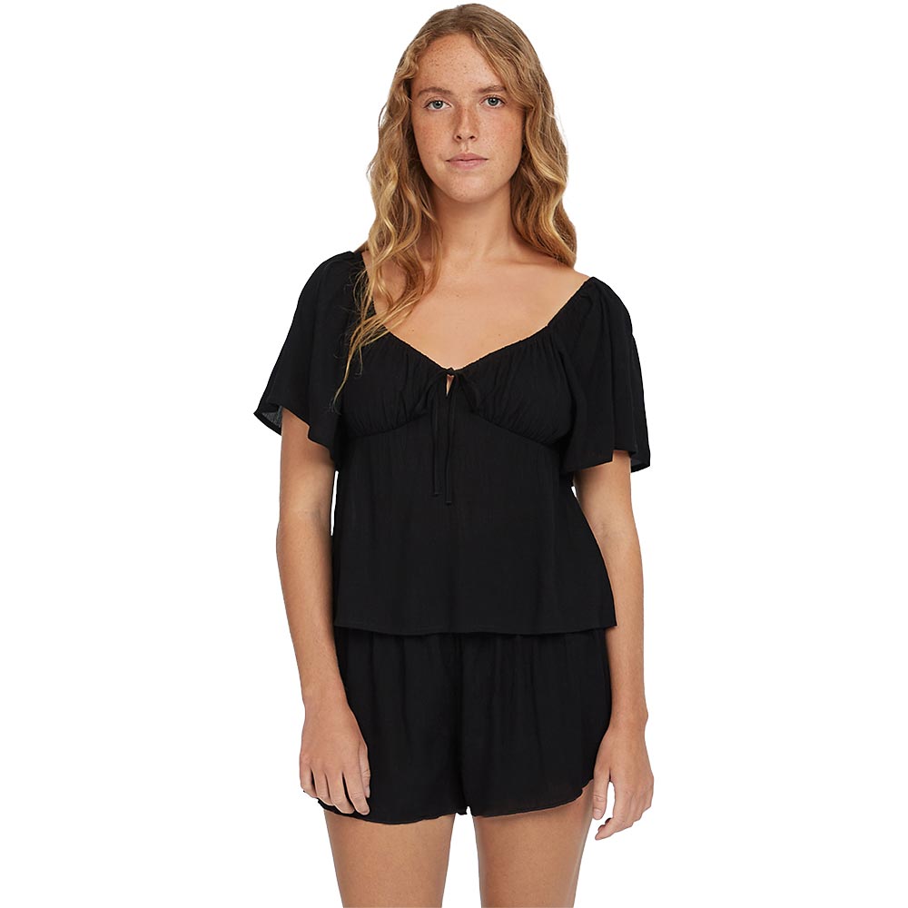 O'Neill Johnny Smocked Waist Shorts Damen black out