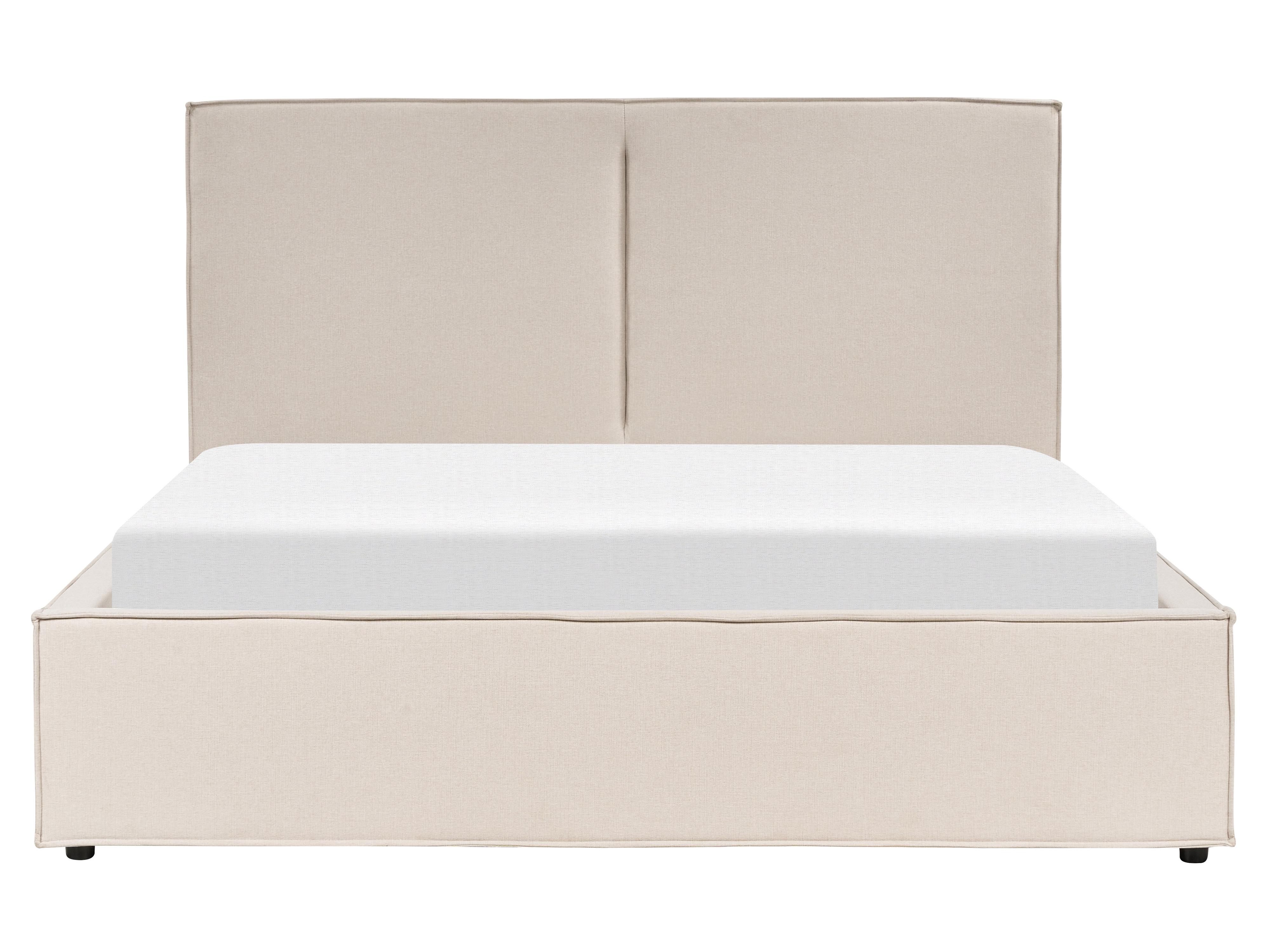 Bed met opbergruimte Stof MOISSAC 160 x 200 cm Beige