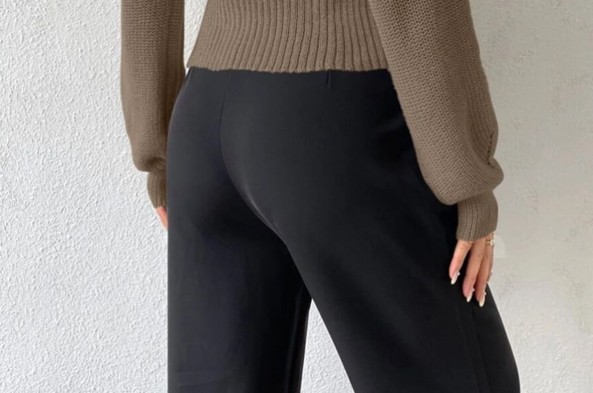 Bolgivy - Turtleneck trui met effen uitsnijding