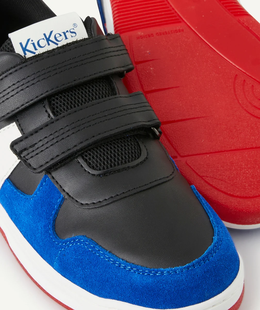 KICKERSBASKETS KALIDO GARÇON BLEU NOIR ROUGE