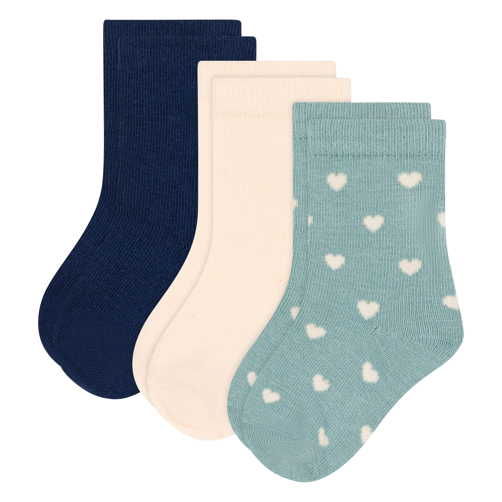 Lot de trois paires de chaussettes en coton mélangé | Multicolore