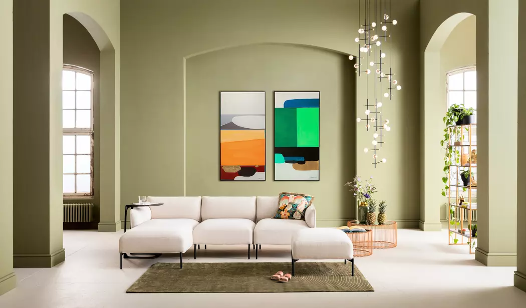 Wandbild 73 x 143 cm Abstract