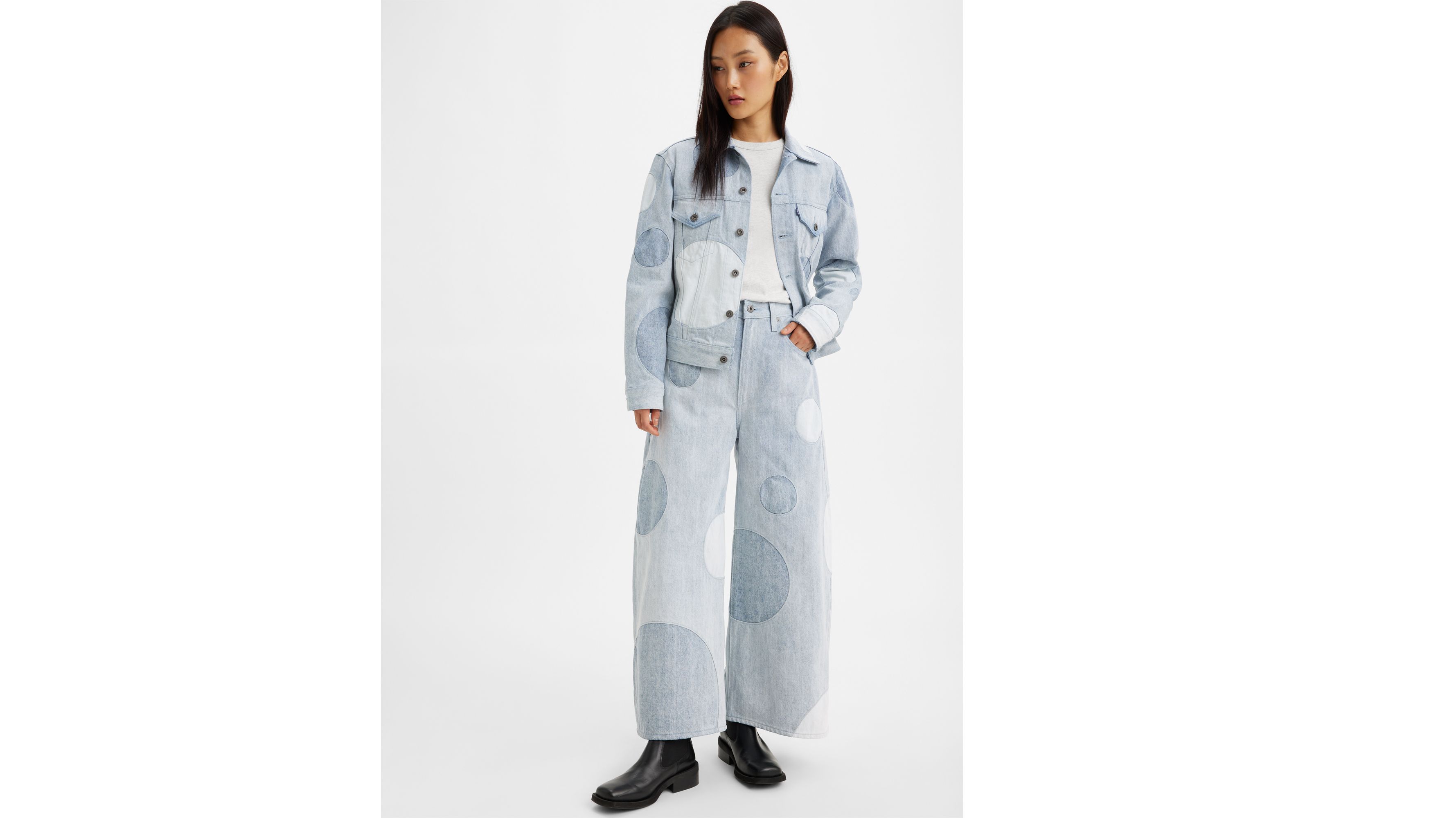 Jean Wide Barrel Levi's® Made & Crafted® - Indigo Pattern - Bleu