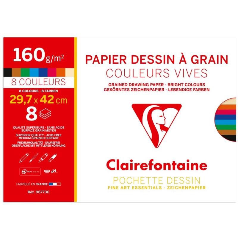 Etival Color pochette 8F A3 160g - Assortiment vif