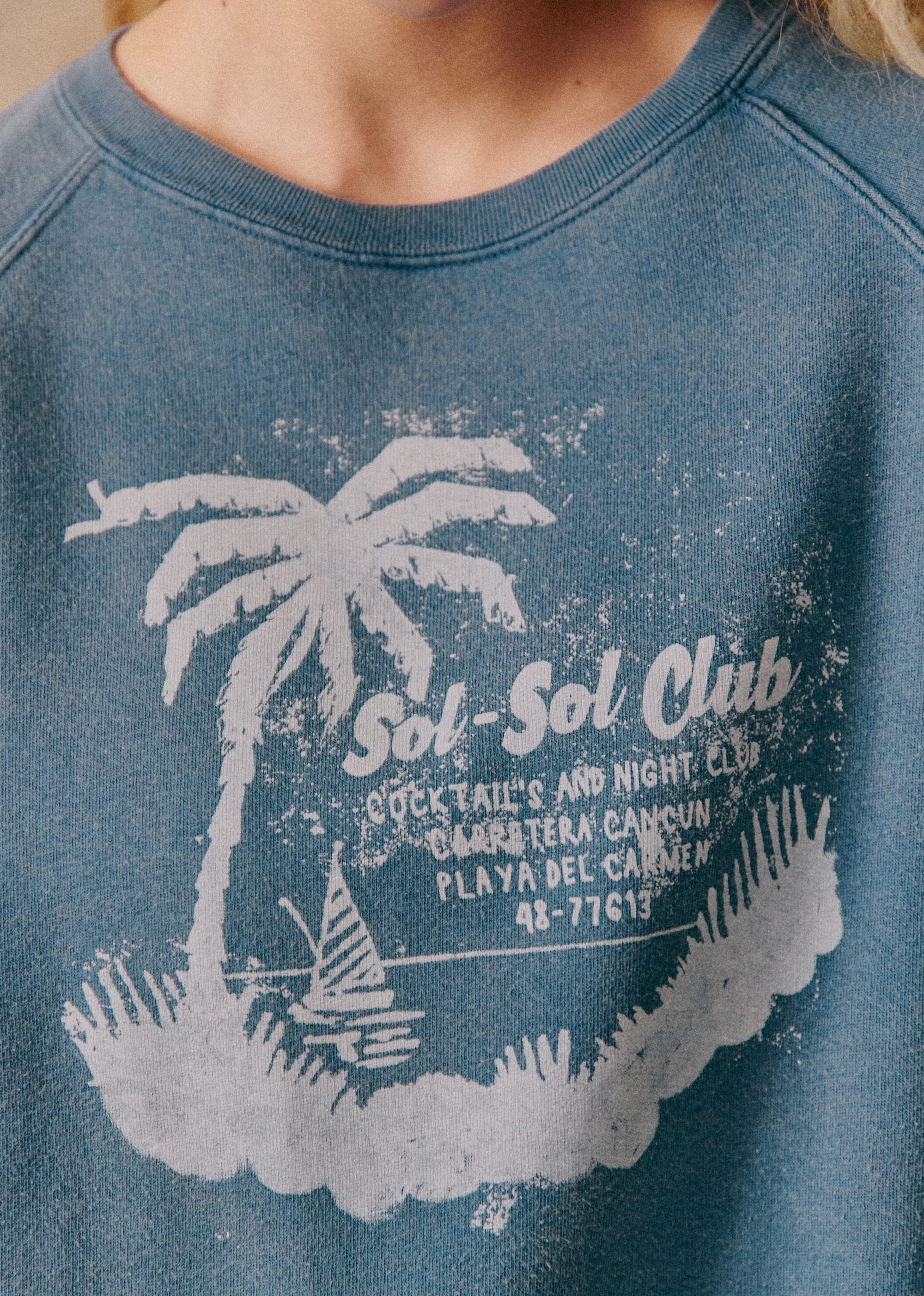 Sweat-Shirt Sol Sol Club - Bleu fade out - E-SHOP/SWEATS & MARINIÈRES Sweats 5905749
