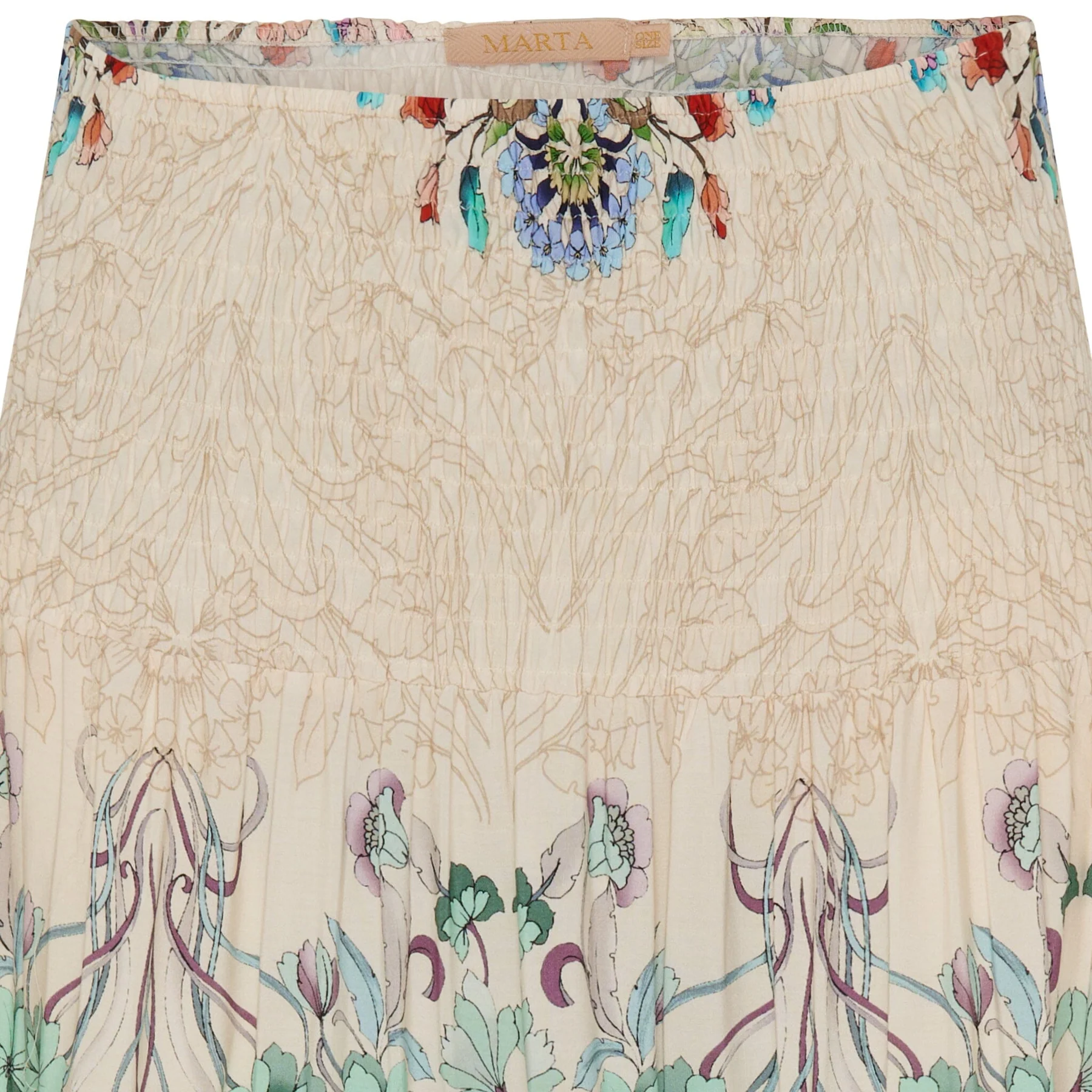 Marta Du Chateau Mdcprincess Skirt tpz print beige
