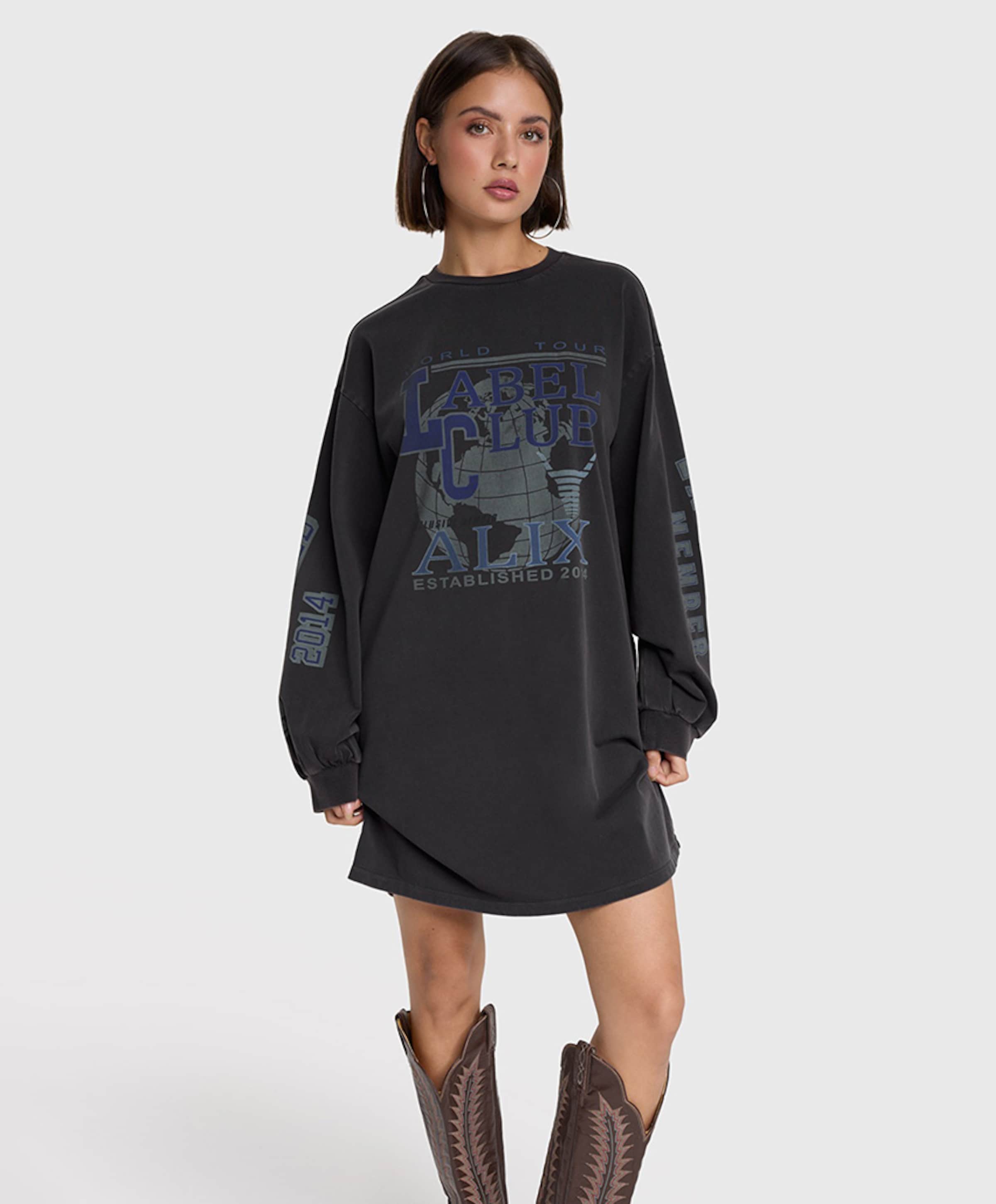 Alix The Label Dames longsleeve grijs