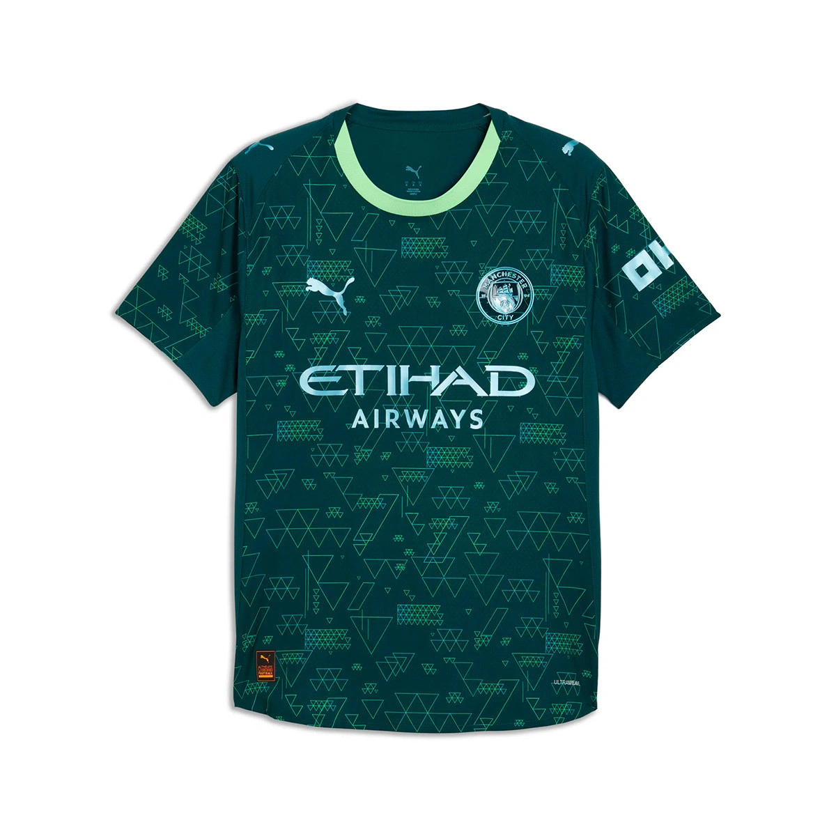 Camisola Puma Authentic Manchester City Quarto Equipamento 2025-2026