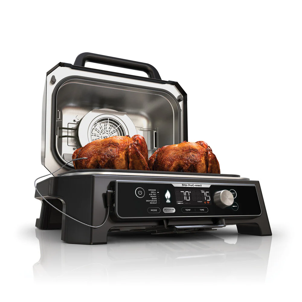 Ninja  Woodfire Pro Connect XL Electric BBQ grill - sort