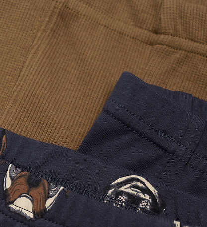 Minymo Boxershorts - 3-pak - Brun/Parisian Night m. Hunde