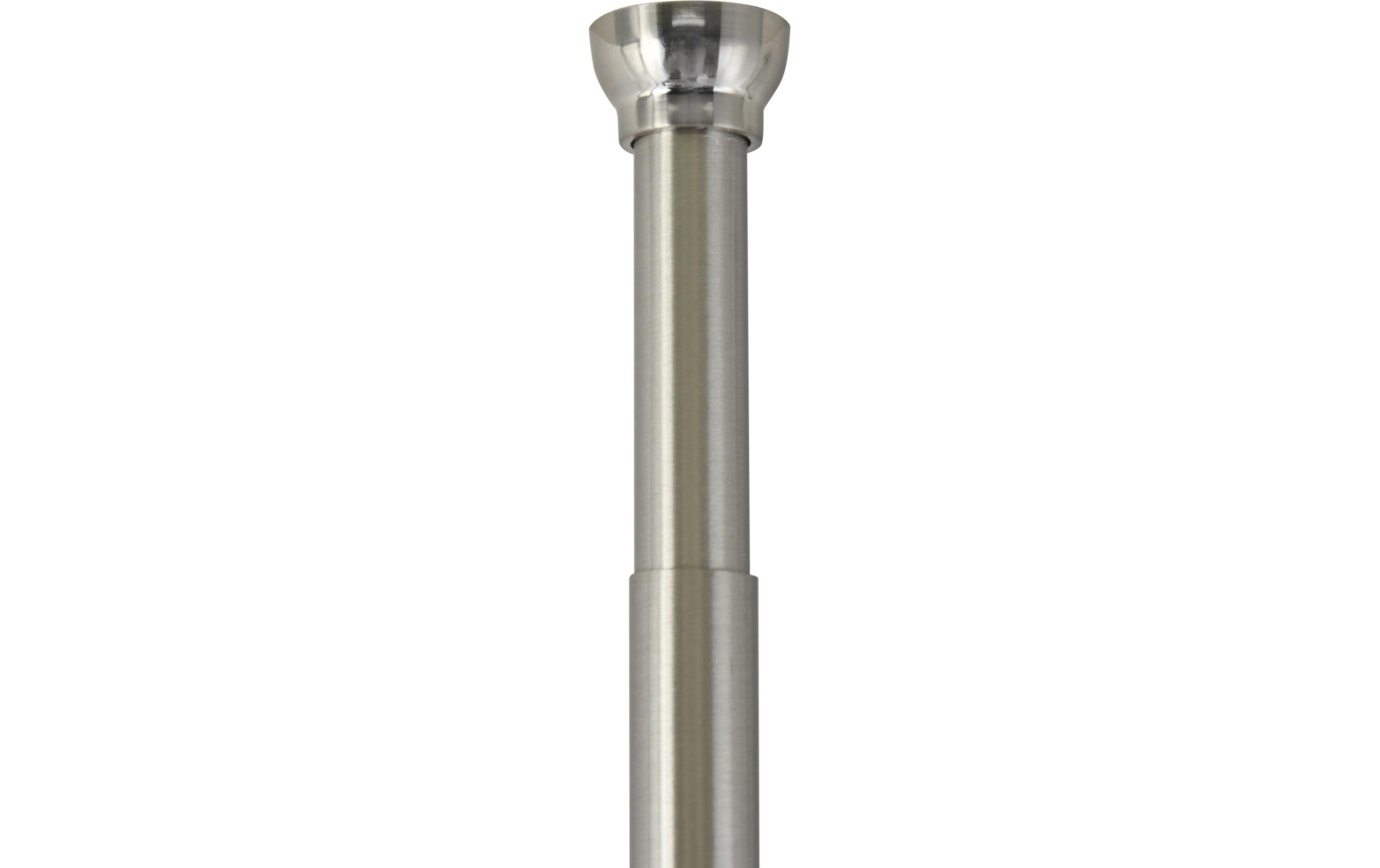 Duschvorhangstange Kreta 125/220 x 2.1 cm, AluminiumDuschvorhangs-Stange ohne Bohren