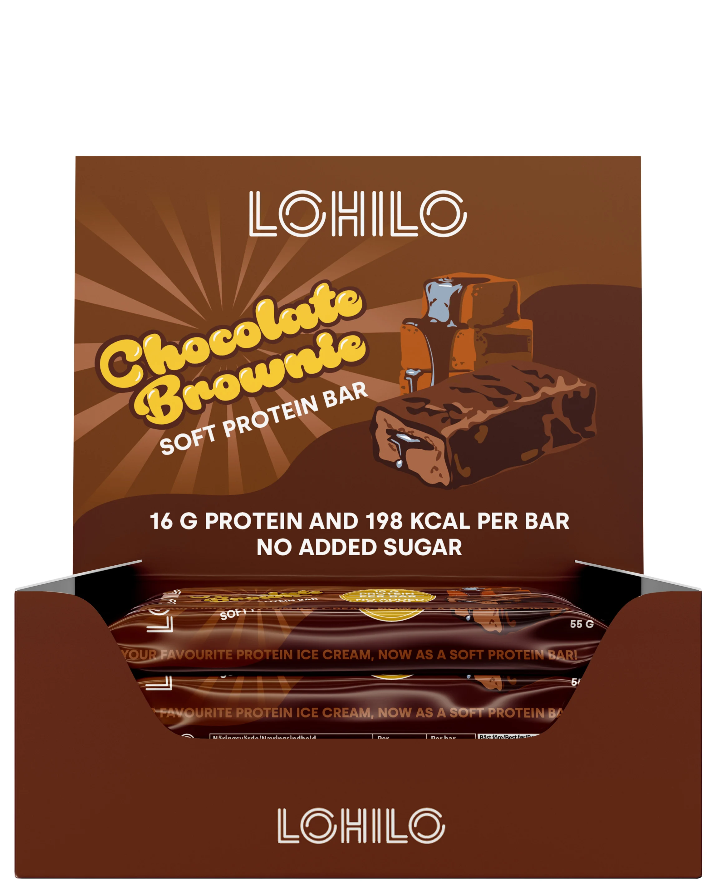 Lohilo Proteinbar Chocolate Brownie 12x55g