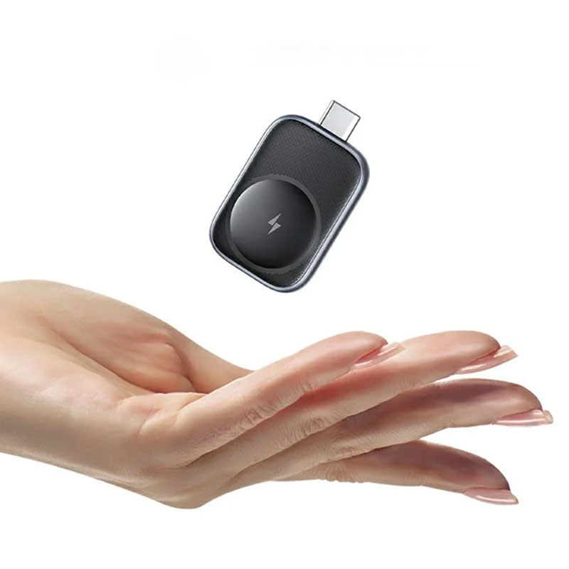 (2.5W) USB C auf Apple Watch Ladegerät Wireless Charger - Schwarz