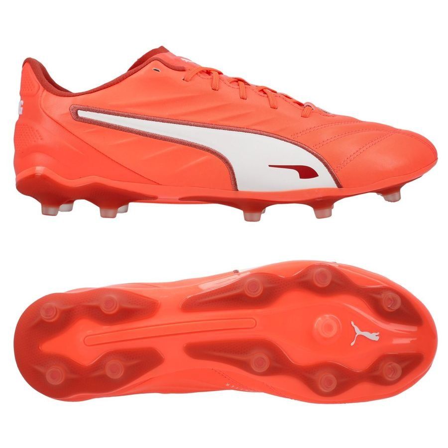 PUMA King Pro FG/AG Unlimited - Glowing Red/Blanc/Red Fire