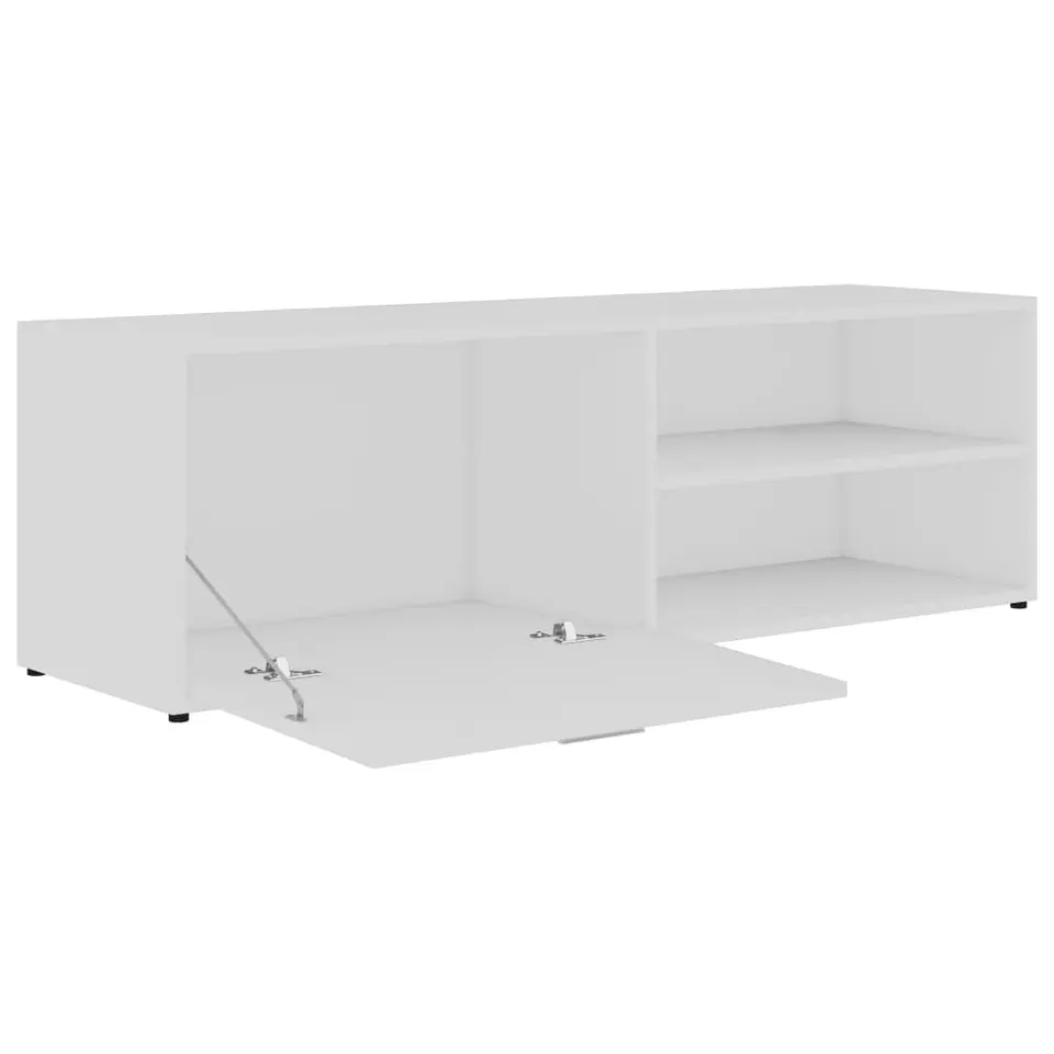 vidaXL - Tv-meubel - Wit - Bewerkt hout