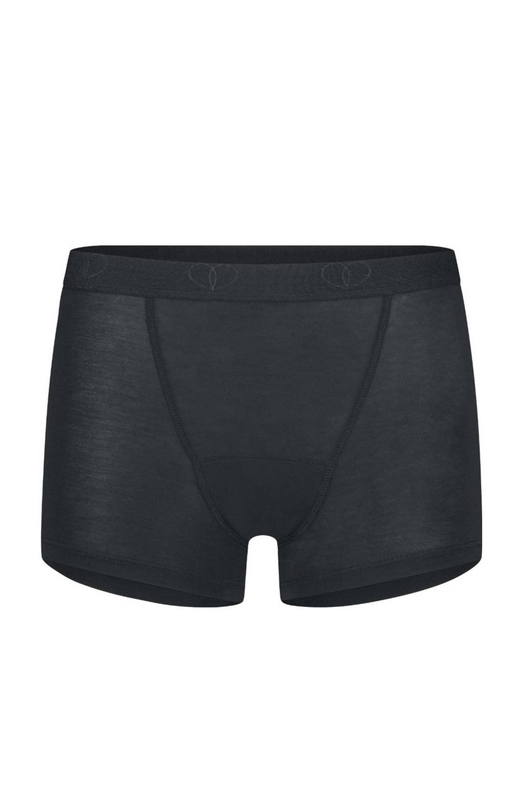boyshort menstruatieslip Heavy/Overnight zwart
