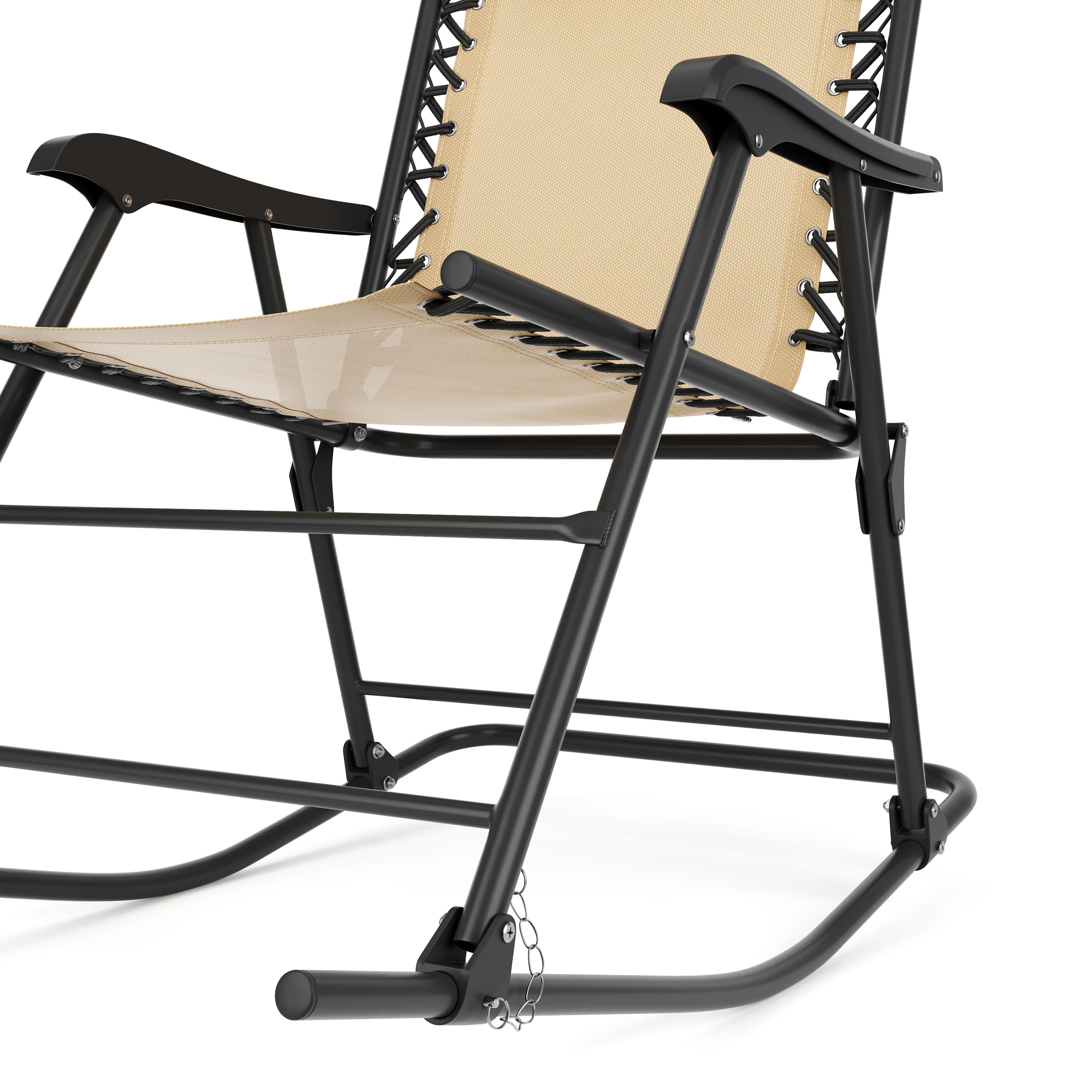 Campingstuhl Schaukelstuhl ADELAIDE klappbar beige