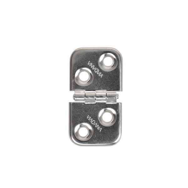 Hengsel. 60x39 mm. V4A RVS AISI 316. 4 hull
