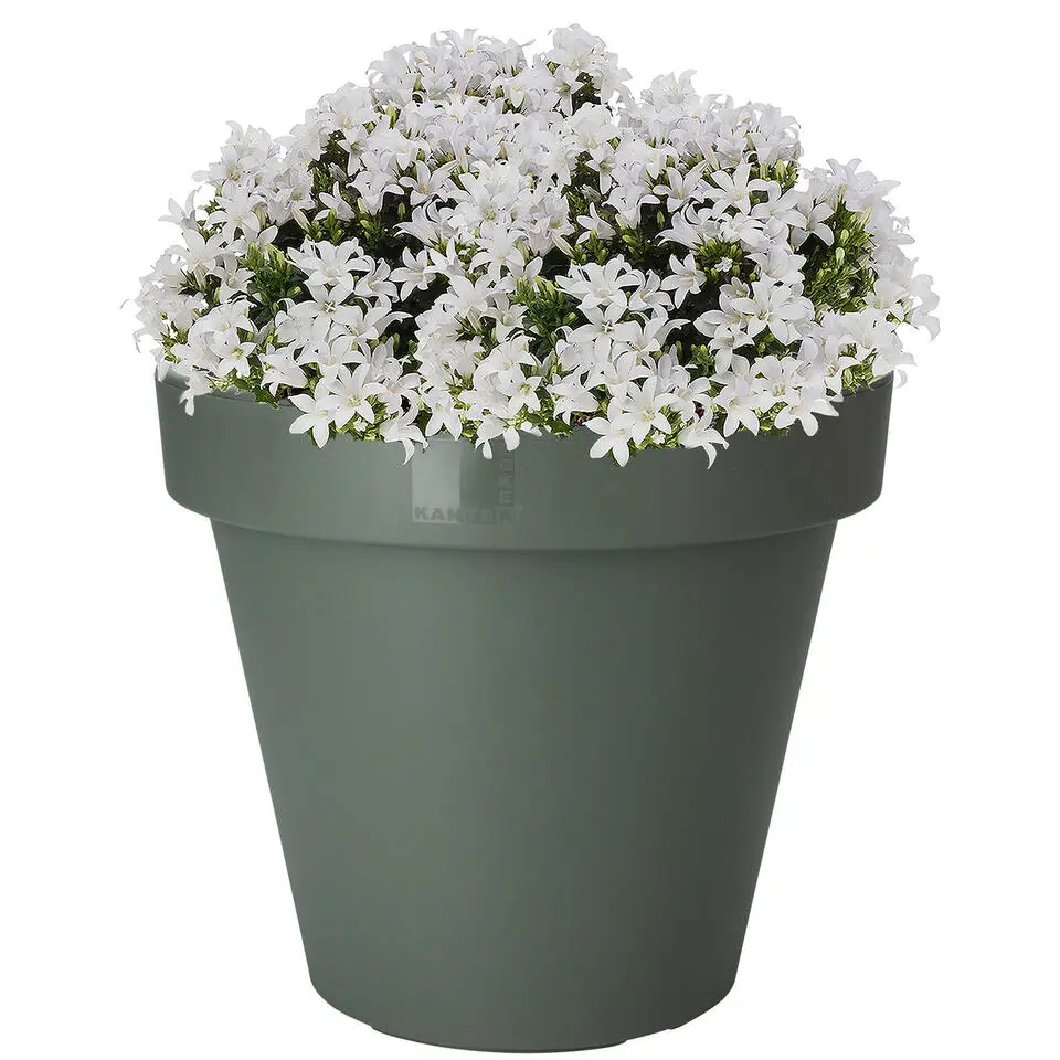 Pro Garden Plantenpot/bloempot - Tuin - kunststof - groen - 35cm