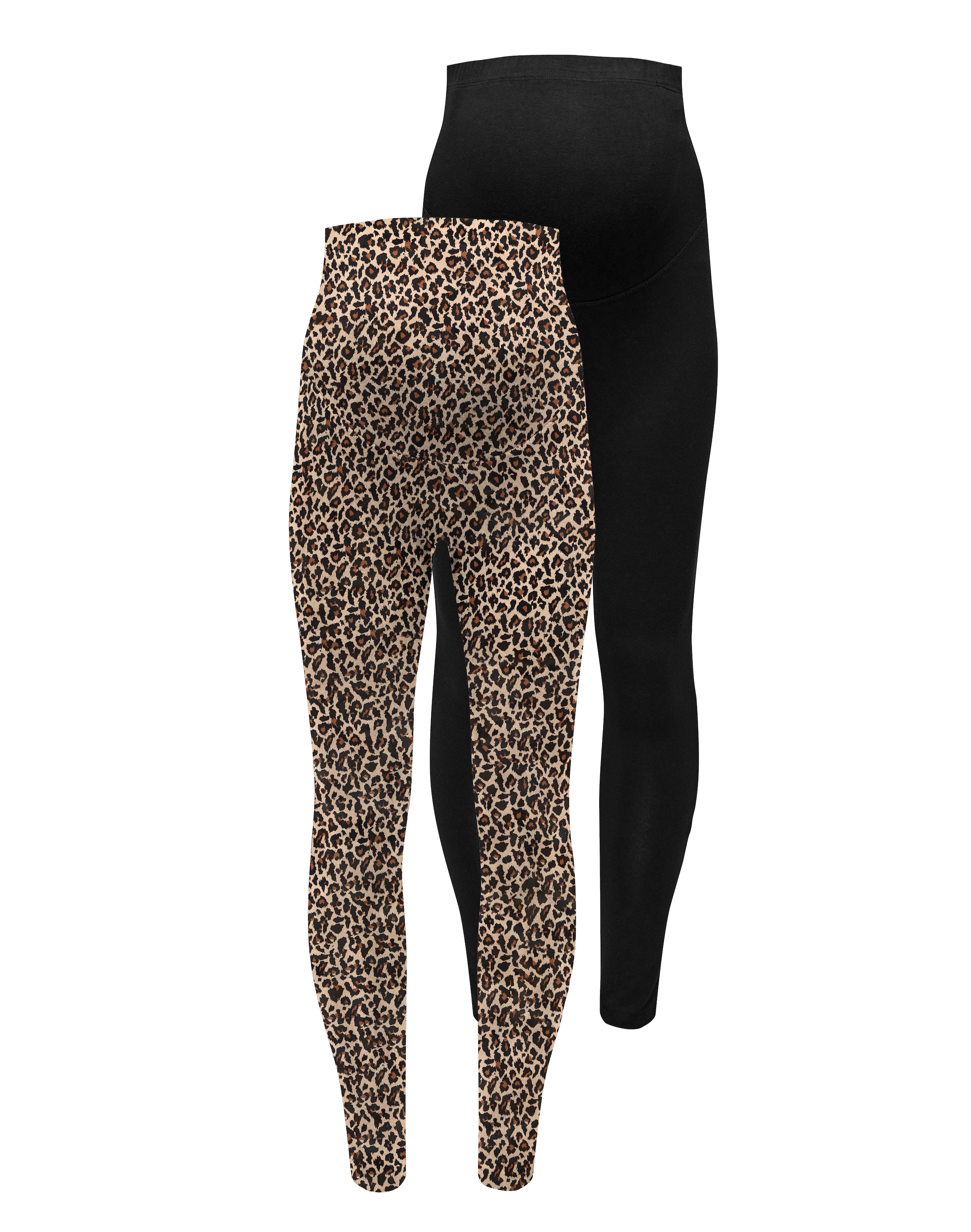 ONLY MATERNITY Umstandsleggings »OLMLOVELY NEW LEGGING 2PCK AOP JRS NOOS«