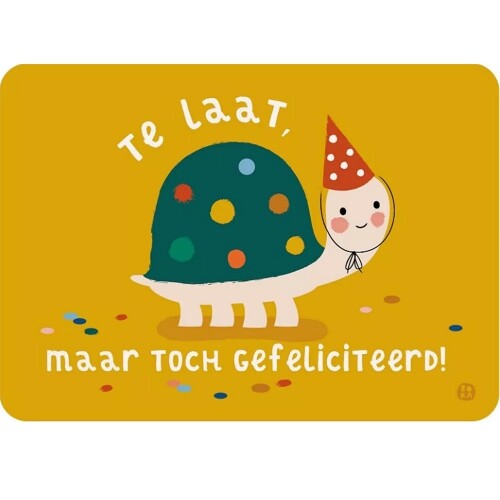 By bora verjaardagskaart vergeten verjaardag
