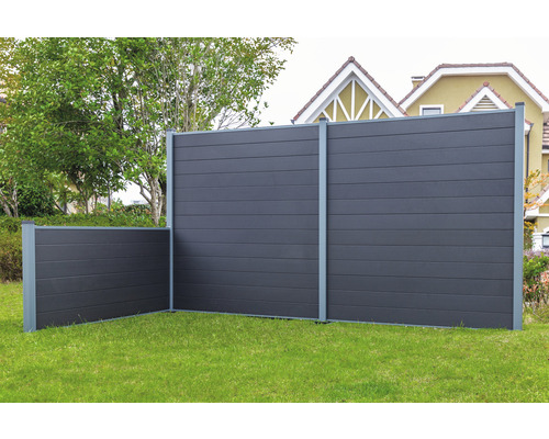 Konsta aluminium paal voor steekhek 7 x 7 x 91 cm antraciet