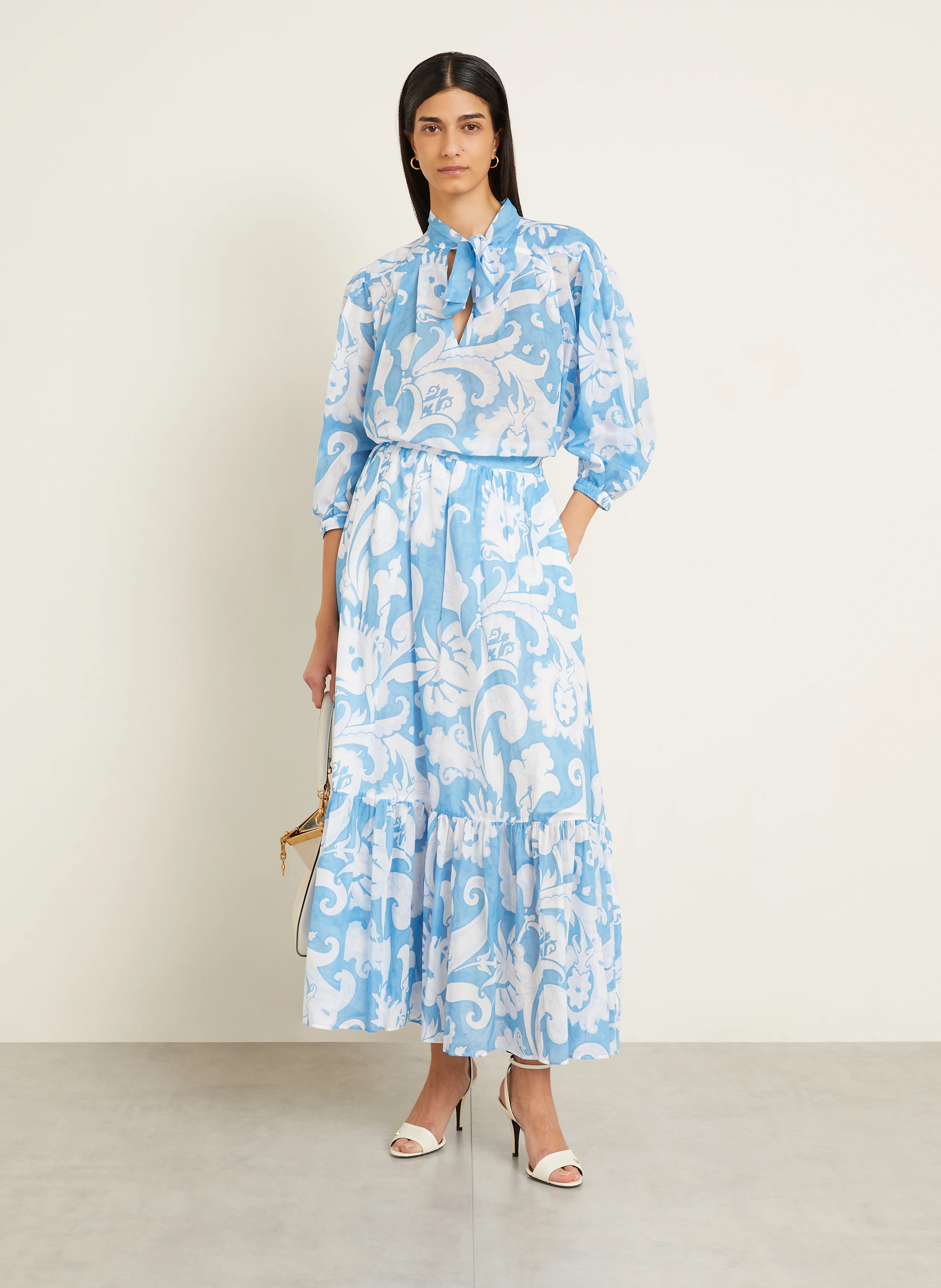 ETRO Blusenshirt mit Schluppe und 3/4-Arm