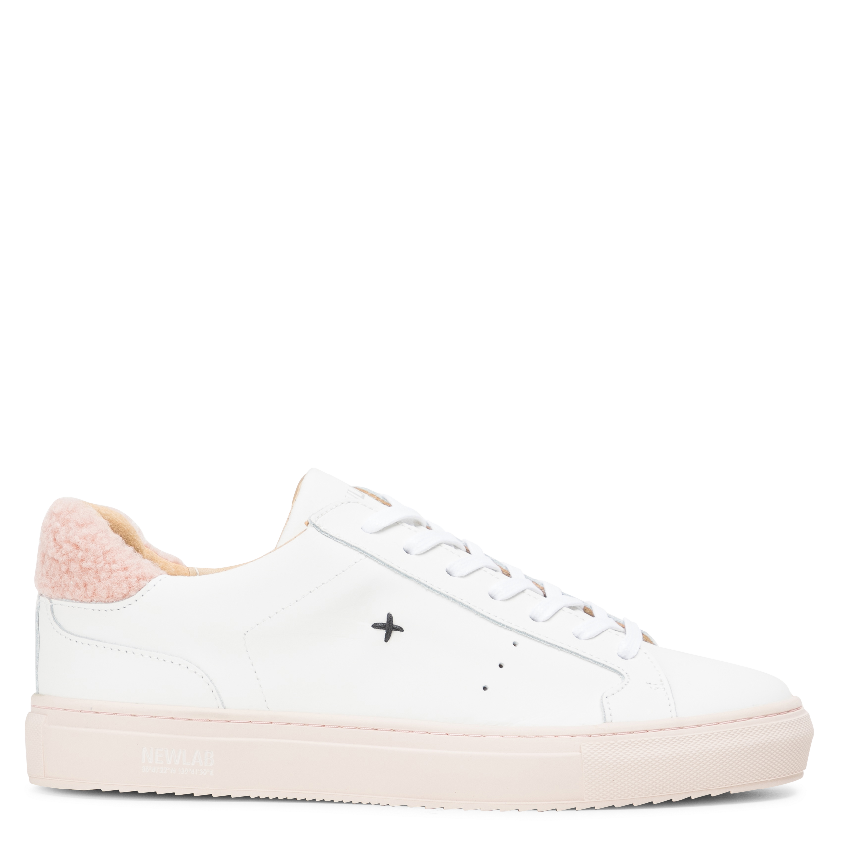 NL10 - Baskets basses en cuir lisse | Blanc