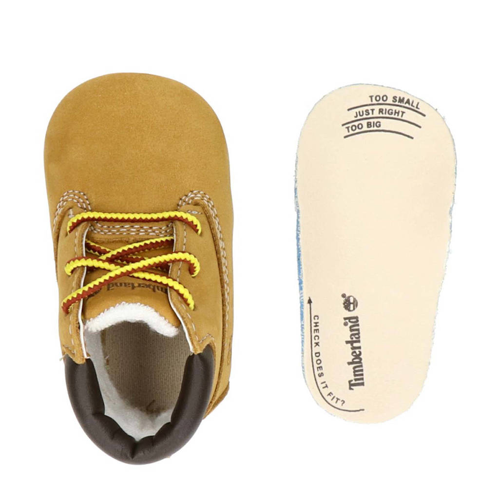 Timberland nubuck babyschoenen camel