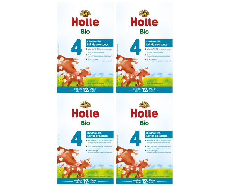 HOLLE Kindermilch Bio 4, 4x 600 g Bio-Kindermilch