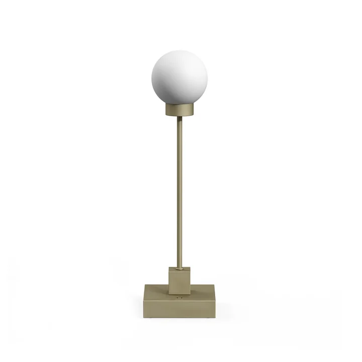 Northern - Snowball LED Tischleuchte mit Akku, graubeige