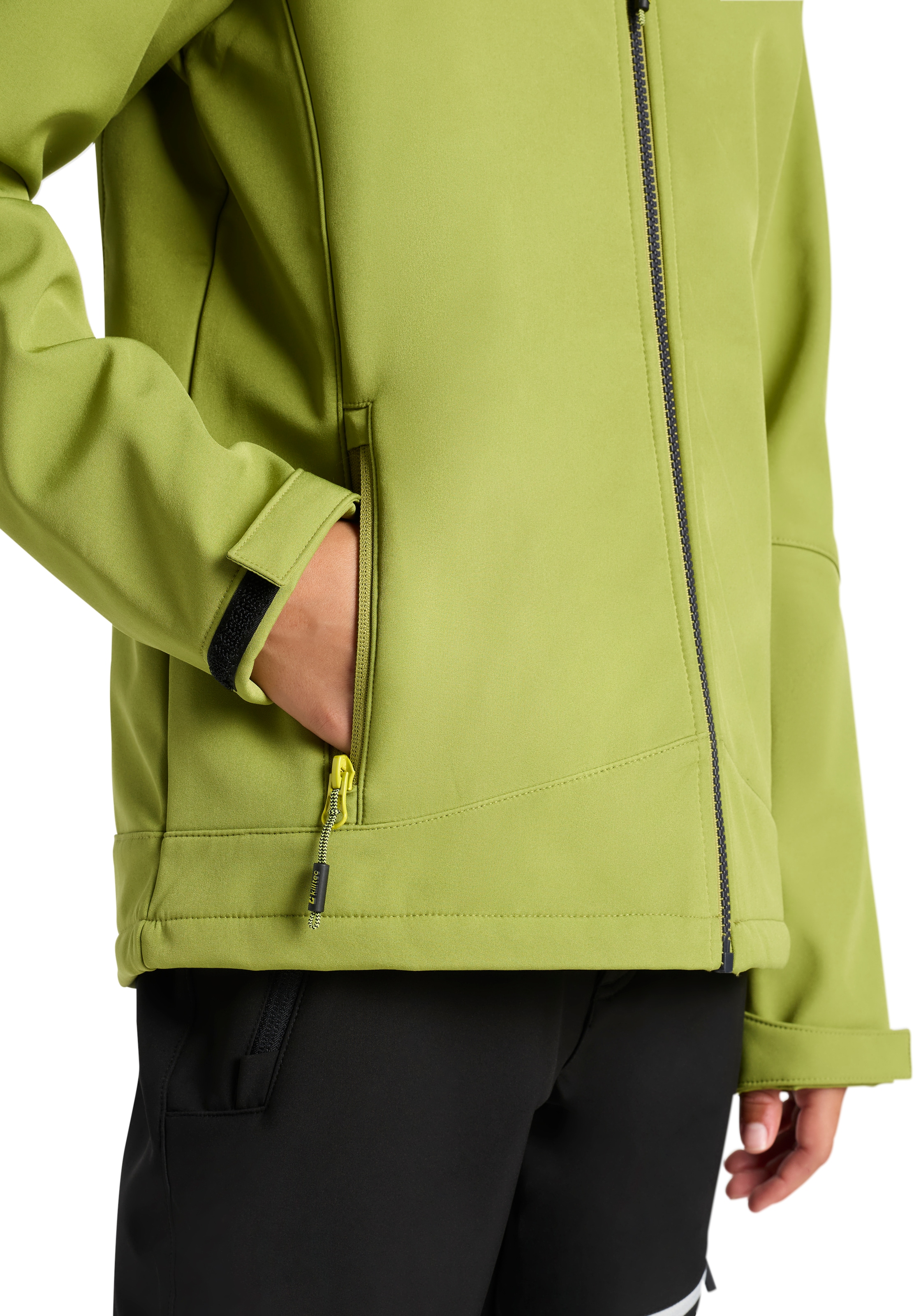 Killtec Softshelljacke »BYS SFTSHLL JCKT OT« 1 Stk. tlg. mit Kapuze Übergangsjacke, Wasserabweisend & Windabweisend, für Kinder