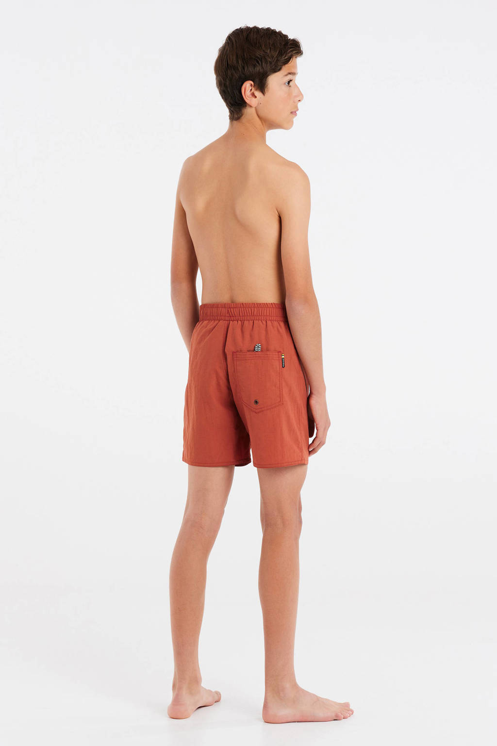 zwemshort CULTURE JR roodbruin