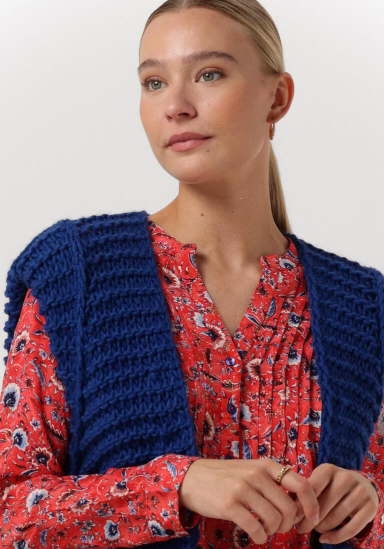 NOTRE-V kobalt notre-v gilet knit gilet
