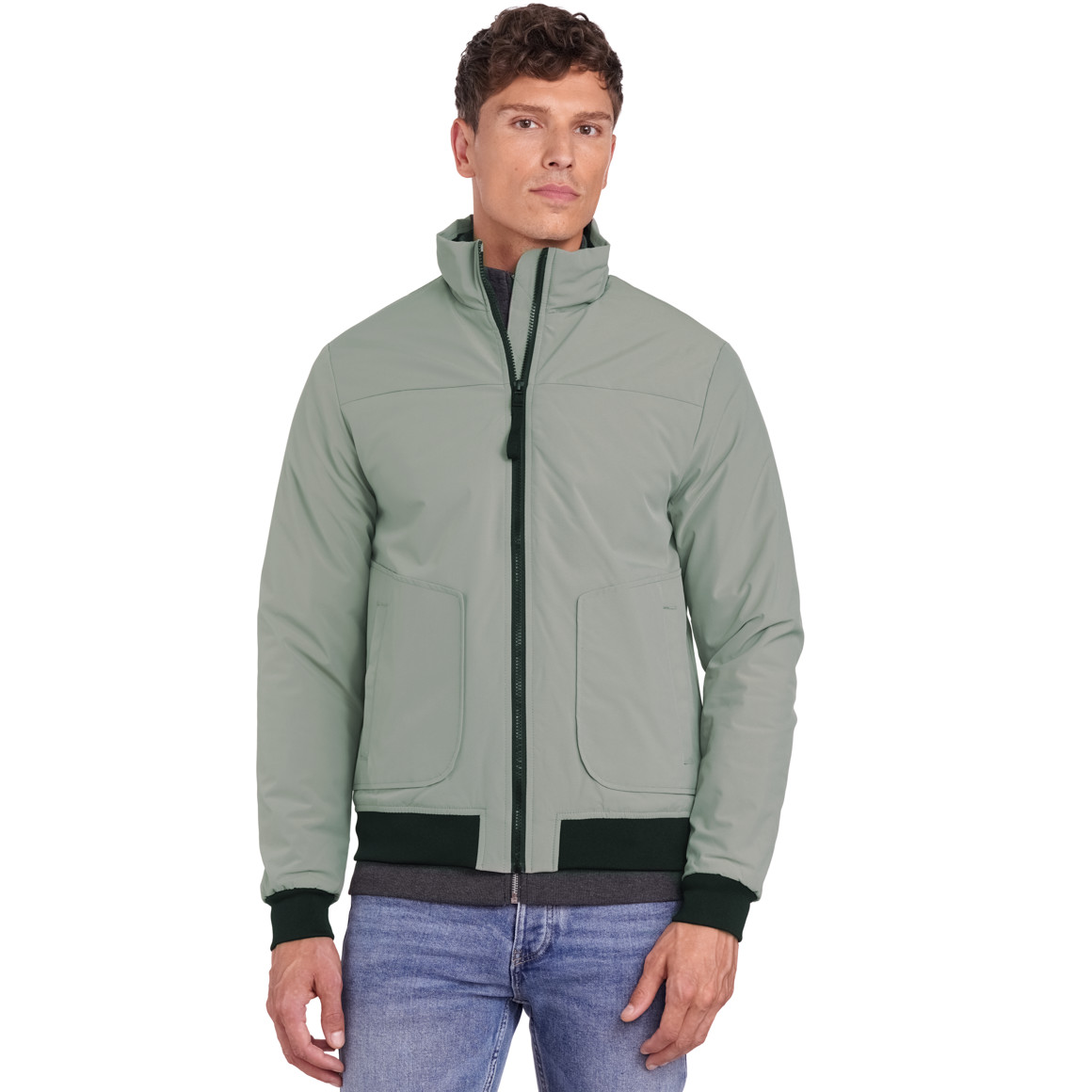 VanVaan Herren Jacke mit zwei Taschen helloliv