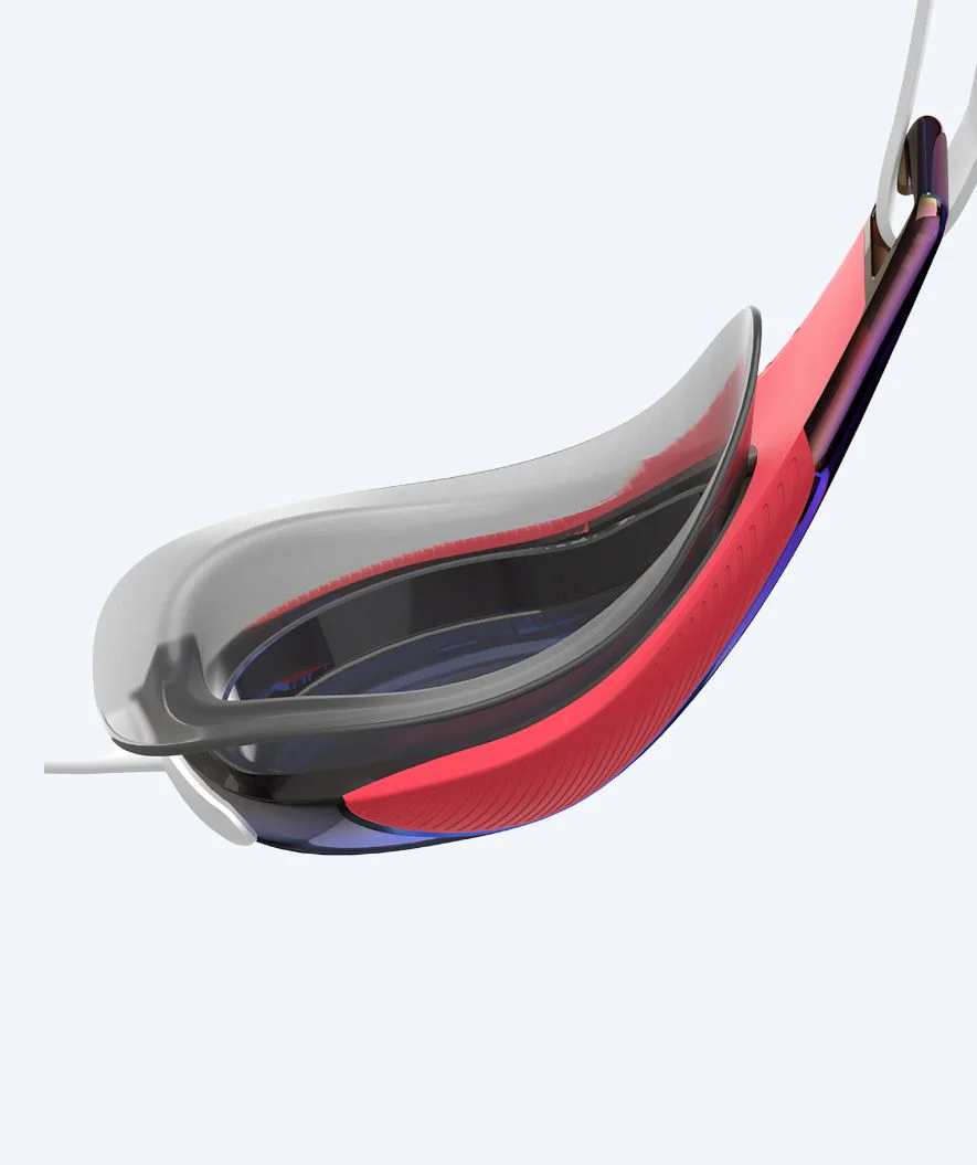 Speedo Elite svømmebriller - Fastskin Hyper Elite Mirror - Rød/blå