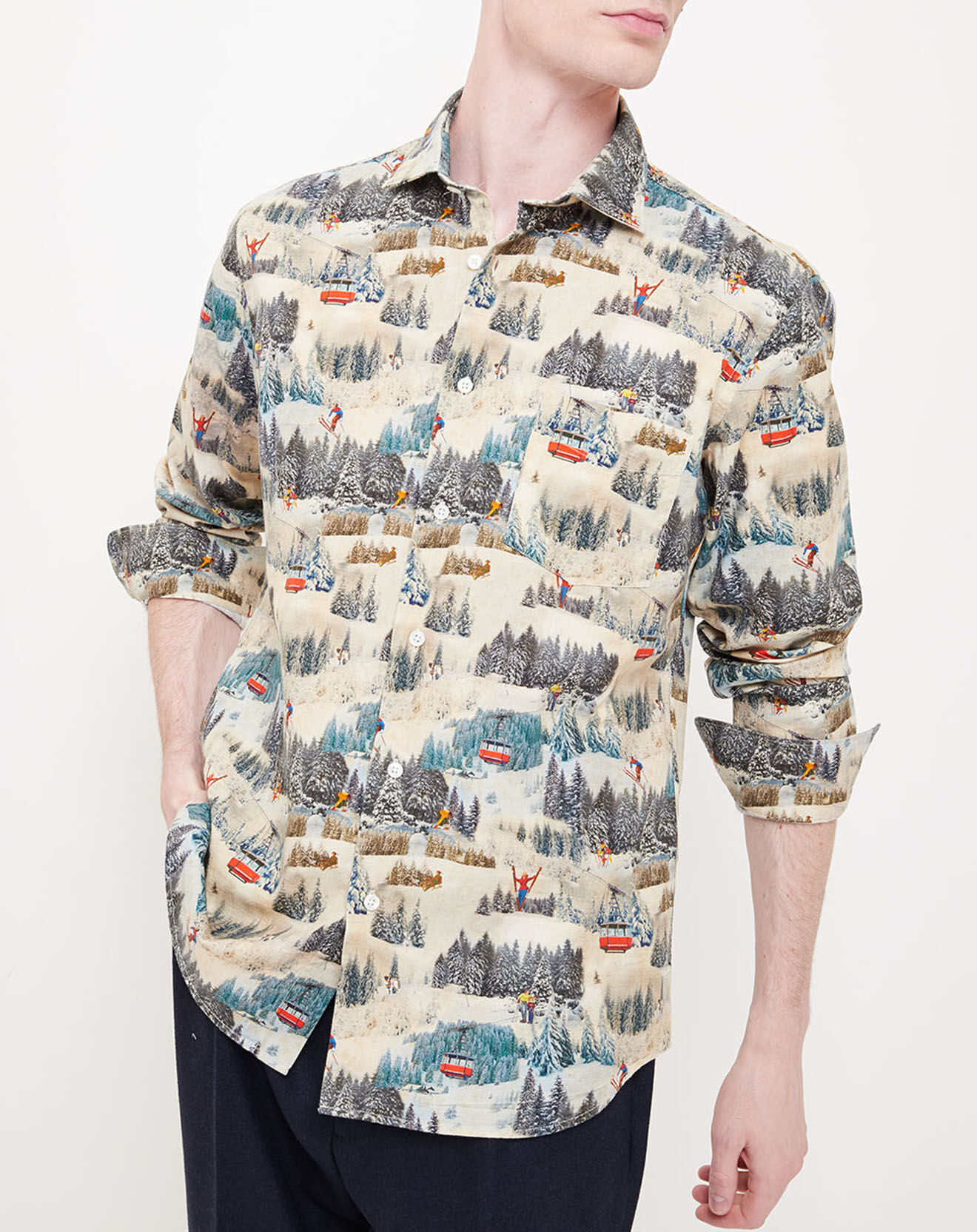 Hartford Chemise regular Penn à motifs multicolore