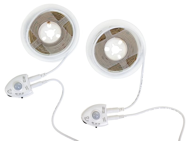 Vegas Lights LED-Streifen Bettbeleuchtung, 2er Set Zwei LED-Strips für unter das Bettgestell