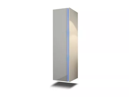 Ensemble meubles de salle de bain blanc collection BIRD. Colonne, meuble sous vasque, vasque 60cm