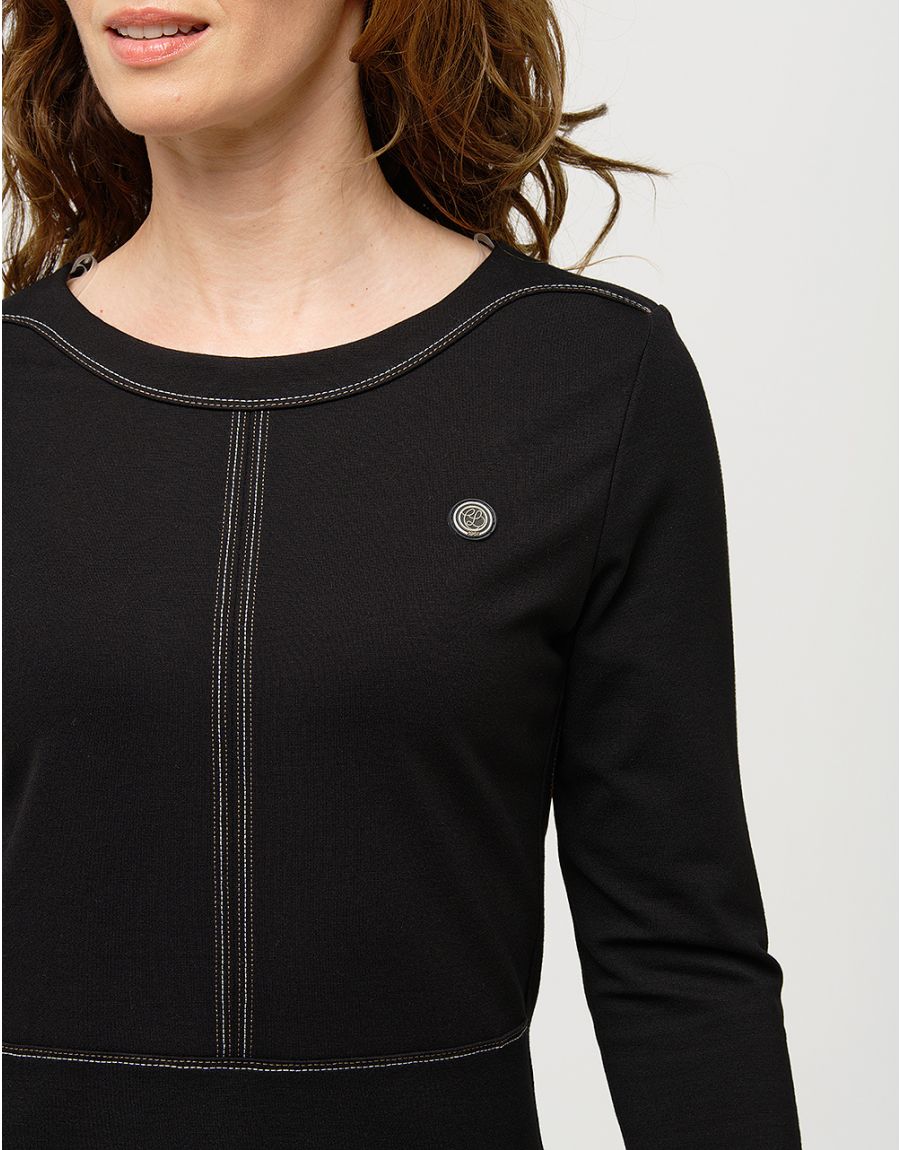 Robe maille noire