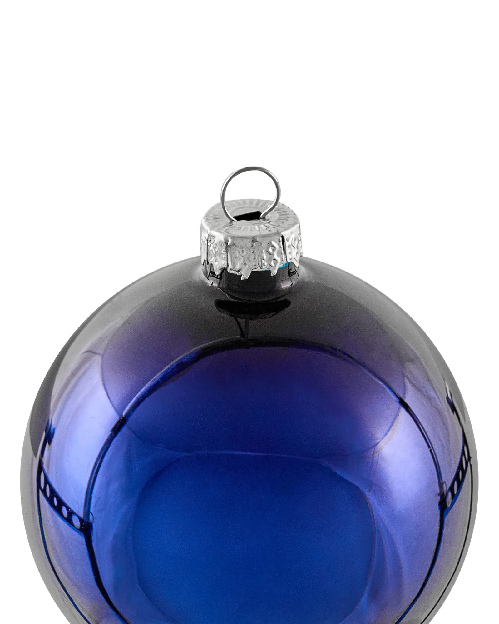 Set van 35 kerstballen ICEDROP Glas Blauw/goud