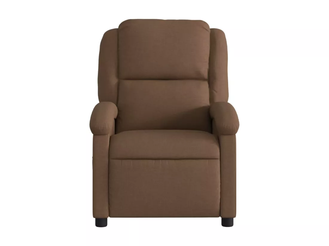 Fauteuil inclinable électrique Marron Tissu