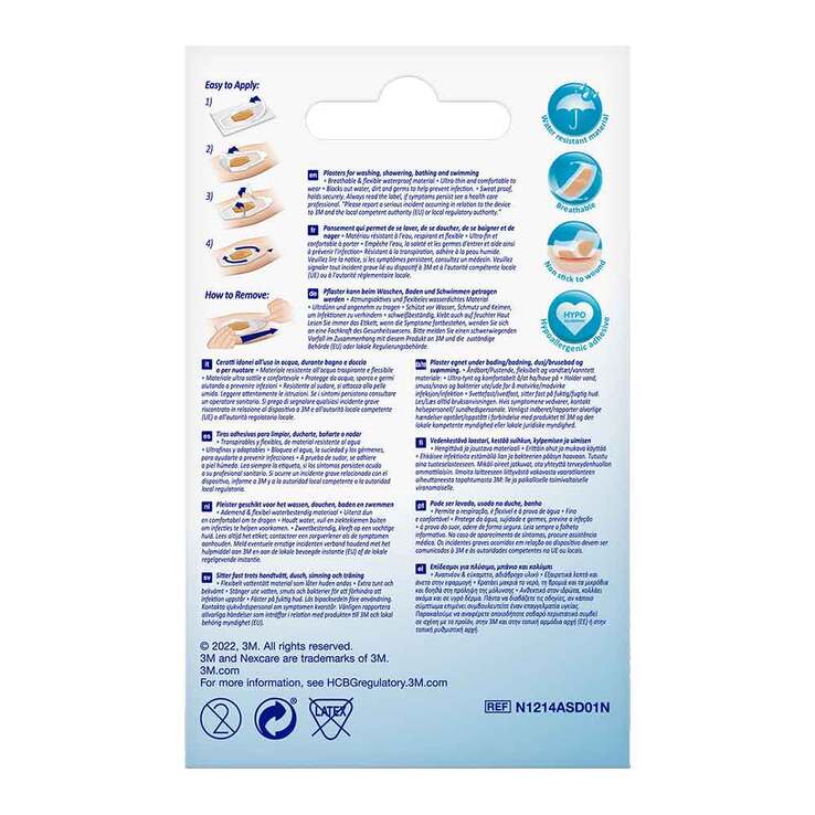 Nexcare Aqua Clear waterproof assortiert 3 Größen, 14 St