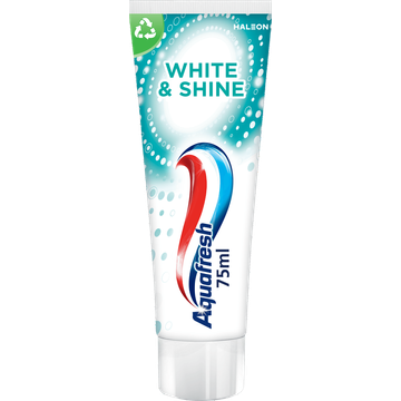 Aquafresh White & Shine Tandpasta voor wittere tanden 75 ml