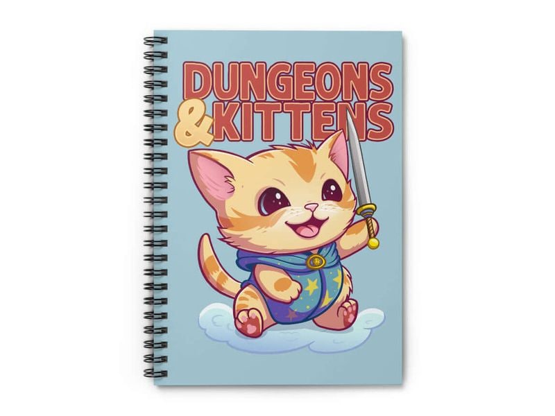 Glass Staff Notizbuch Dungeons & Kittens Mehrfarbig Notizbuch für RPG-Fans
