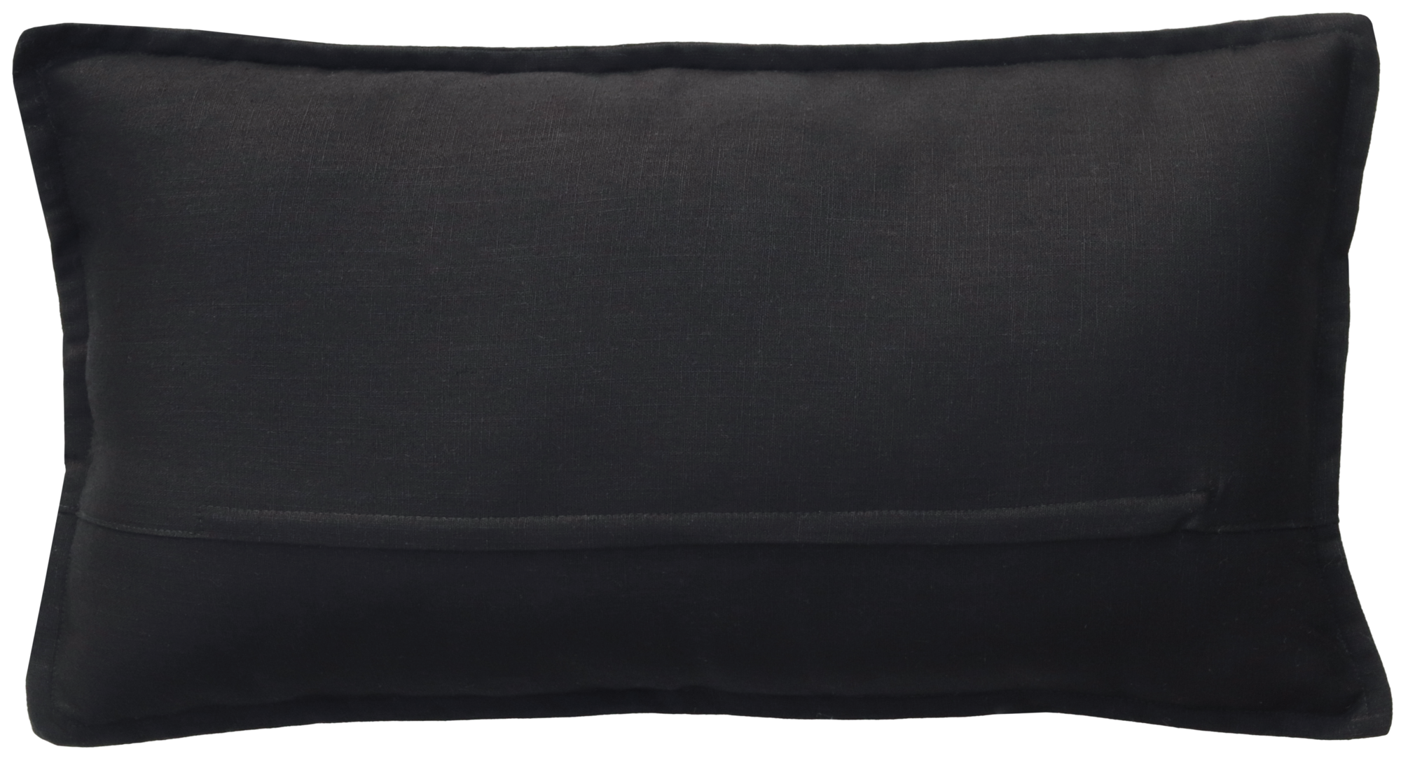 kussen grof linnen zwart 59x39cm