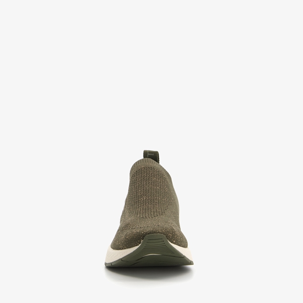 Tamaris dames sneakers groen met glitters
